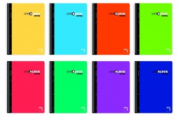 CUADERNO SUPERBLOCK EXTRA 120H CUADRO 5X5 90 GRS