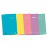 CUADERNO ESPIRAL ENRI Fº T/PLASTICO PASTEL 4X4 80H
