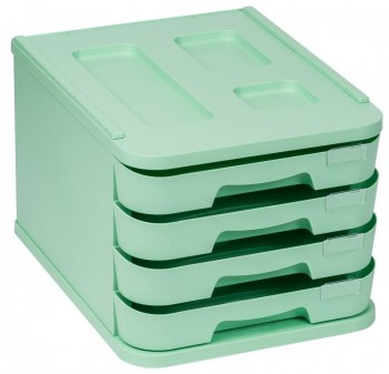 MUEBLE CON CAJONES COLORES PASTEL MONTADO
