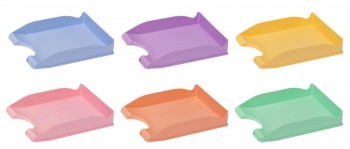 BANDEJA PLASTICO COLORES PASTEL