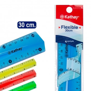 REGLA FLEXIBLE 30 CM KATHAY