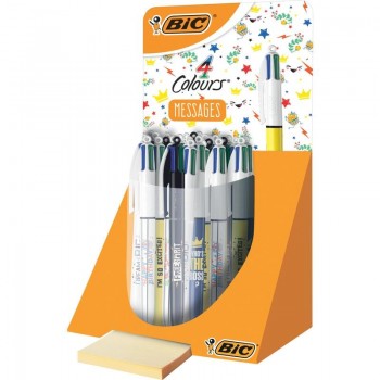 BOLIGRAFO BIC 4 COLORES DECORADOS