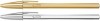 BOLIGRAFO BIC CRISTAL CUERPO ORO Y PLATA