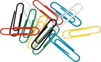 CLIPS PLASTIFICADOS COLOR  33MM