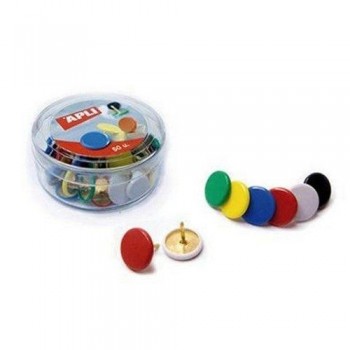 CHINCHETAS COLORES SURTIDAS 50UDS