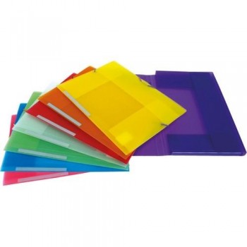 CARPETA GOMAS PP FOLIO SOLAPAS COLORES VARIOS TRANSLUC LOMO ROTULABLE COLORGRAF GRAFOPLAS