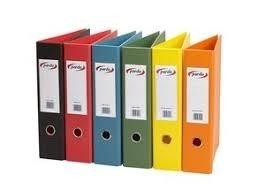 ARCHIVADOR PLASTICO DOBLE PALANCA 70mm FOLIO - COLORES VARIOS 2452
