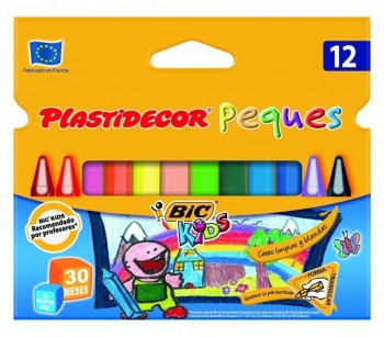 CERAS PLASTIDECOR PEQUES 12 UDS