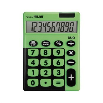 CALCULADORA MILAN 10 DIGITOS TOUCH DUO COLORES VARIOS COMBINADOS