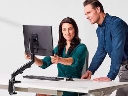 BRAZO PARA MONITORES EPPA  NEGRO