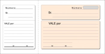 TALONARIO VALES T-14 1/3 DE FOLIO APAISADO