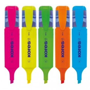 ROTULADOR FLUORESCENTE KORES COLORES VARIADOS