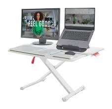 CONVERTIDOR DE ESCRITORIO CON BANDEJA PARA TECLADO LEITZ ERGO COSY GRIS