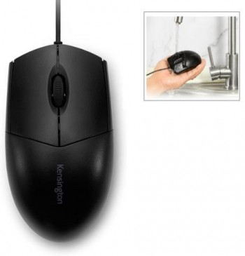 RATÓN ÓPTICO LAVABLE KENSINGTON PRO FIT  CON CABLE, NEGRO