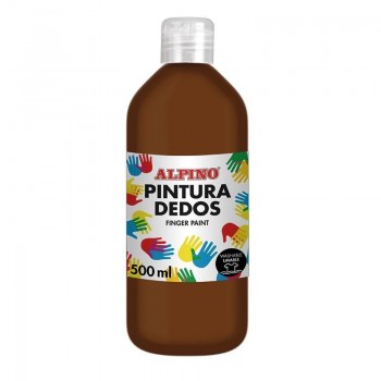 PINTURA DE DEDOS BOTELLA 500 ML ALPINO