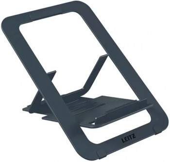 SOPORTE PARA PORTÁTIL PLANO, DE ALUMINIO Y AJUSTABLE LEITZ ERGO, GRIS OSCURO
