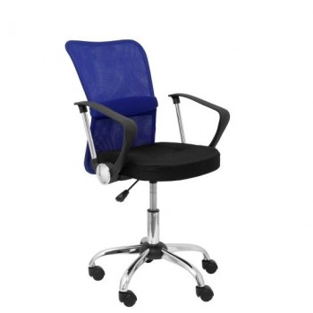 SILLA INFANTIL CARDENETE RESPALDO MALLA AZUL ASIENTO NEGRO