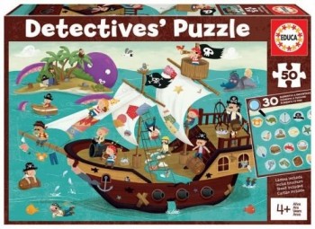 PIRATAS DETECTIVES PUZZLE 50 PZ