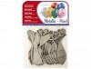 GLOBOS METALIZADOS PLATA BOLSA 15UDS