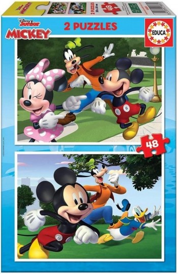 PUZZLE MICKEY & FRIENDS 2X48PZ