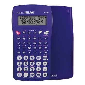 CALCULADORA CIENTIFICA MILAN M228 SERIE ACID AZUL