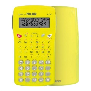 CALCULADORA CIENTIFICA MILAN M228 SERIE ACID AZUL