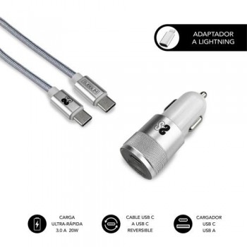 DUAL CAR CHARGER PD20W+AC3,0+C TO C/LIGTNING B