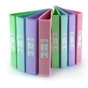 CARPETA 4 ANILLAS DE 25MM BRUSH PASTEL
