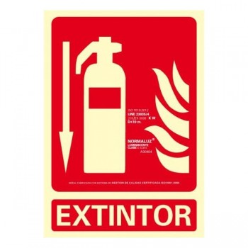 CARTELES DE SEÑALIZACION PARA INFORMACION VARIADA (EXTINTOR...) PVC 0,7 MM CLASE B 210X300 MM