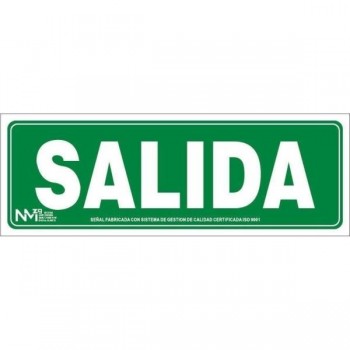 CARTELES DE SEÑALIZACION PARA EVACUACION PVC 0,7 MM CLASE B 210X300 MM