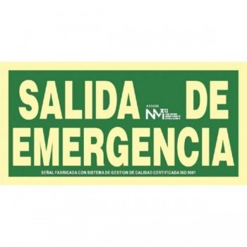 CARTELES DE SEÑALIZACION PARA EVACUACION PVC 0,7 MM CLASE B 210X300 MM