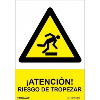 CARTELES DE SEÑALIZACION ATENCION PELIGRO PVC 0,7 MM CLASE B 210X300 MM
