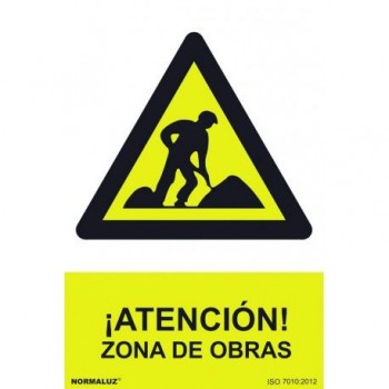 CARTELES DE SEÑALIZACION ATENCION PELIGRO PVC 0,7 MM CLASE B 210X300 MM
