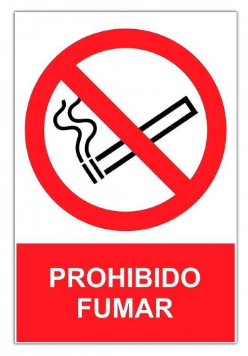 CARTELES DE SEÑALIZACION PROHIBIDO PVC 0,7 MM CLASE B 210X300 MM