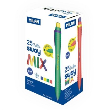 BOLIGRAFO MILAN SWAY MIX AZUL