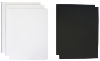 CARTON PLUMA BLANCO O NEGRO