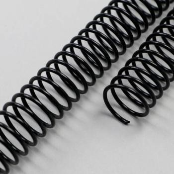 ESPIRAL METÁLICA PARA ENCUADERNAR   COLOR NEGRO, MEDIDAS MULTIPLES