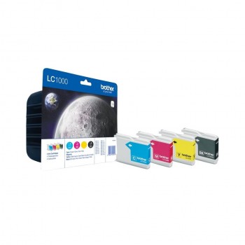 BROTHER LC1000 PACK DE 4 CARTUCHOS DE TINTA ORIGINALES