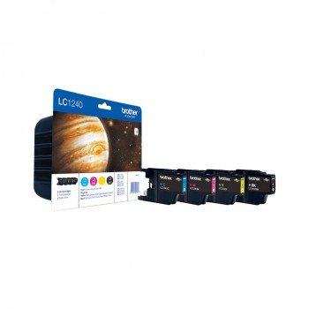 BROTHER LC1240 PACK DE 4 CARTUCHOS DE TINTA ORIGINALES- LC1240VALBP