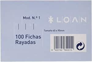 FICHAS CARTON 100 UDS