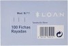 FICHAS CARTON 100 UDS